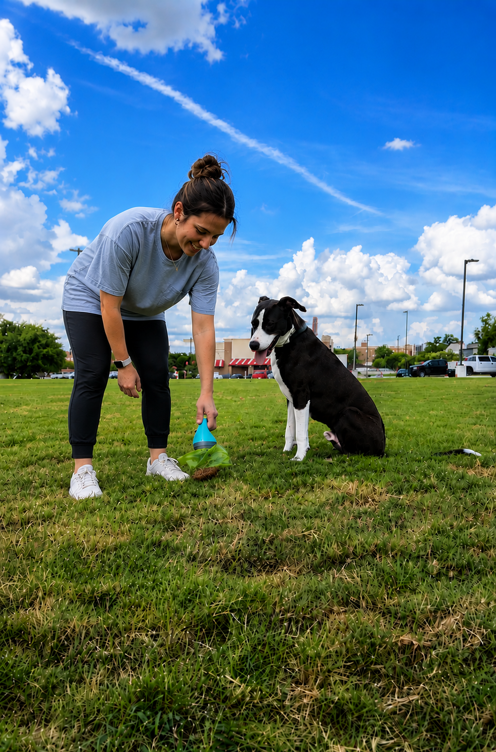 CleanScooper™ Portable Dog Pooper Scooper with Built-In Bag Dispenser