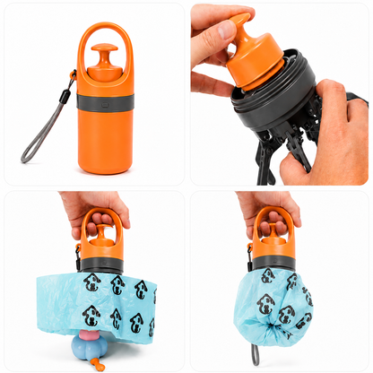 CleanScooper™ Portable Dog Pooper Scooper with Built-In Bag Dispenser