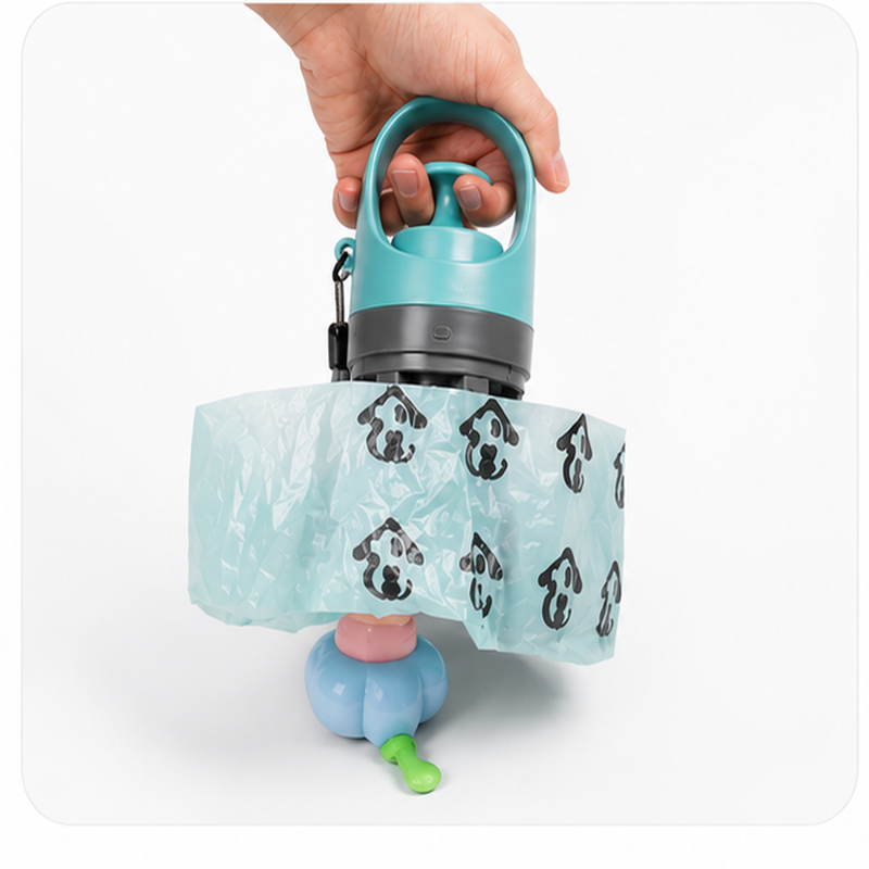 CleanScooper™ Portable Dog Pooper Scooper with Built-In Bag Dispenser